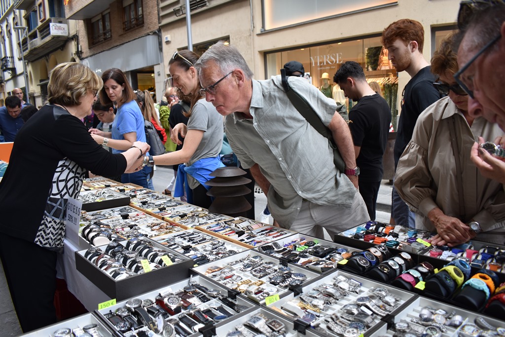 Parades de la botiga al carrer a la zona centre de la ciutat