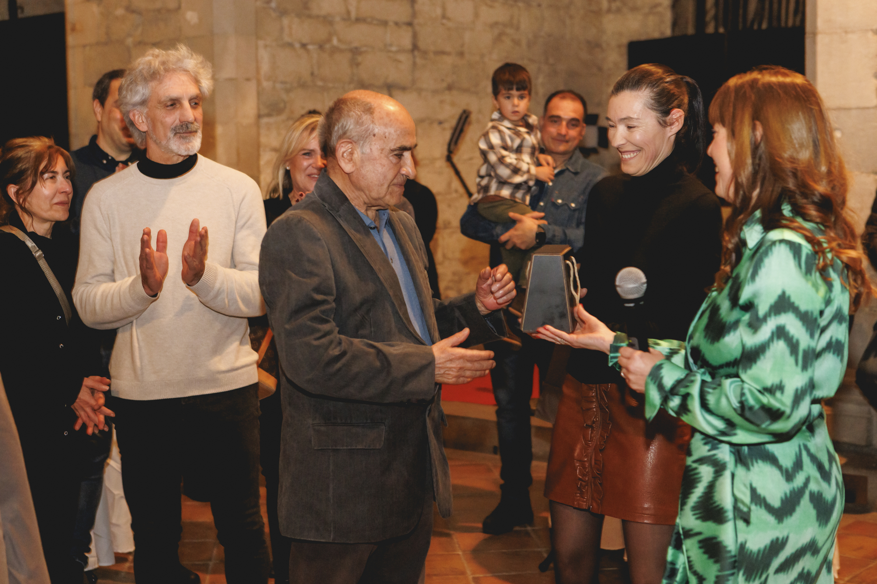 Moment de l'homenatge a Josep Maria Noguer